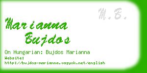 marianna bujdos business card